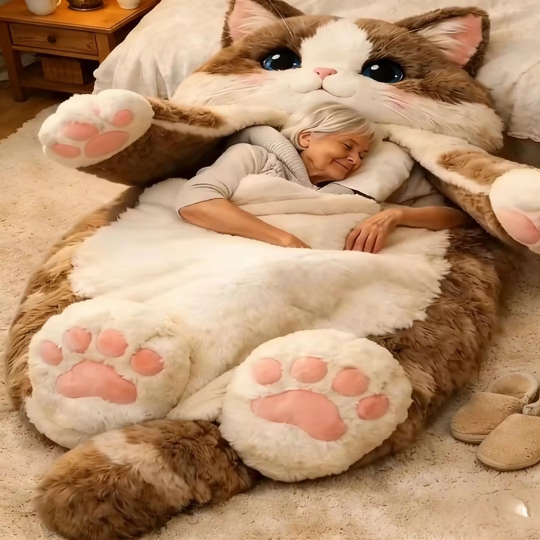 🔥Hot Sale 49% off🌟🐱 Fluffy cat sleeping bagy💤