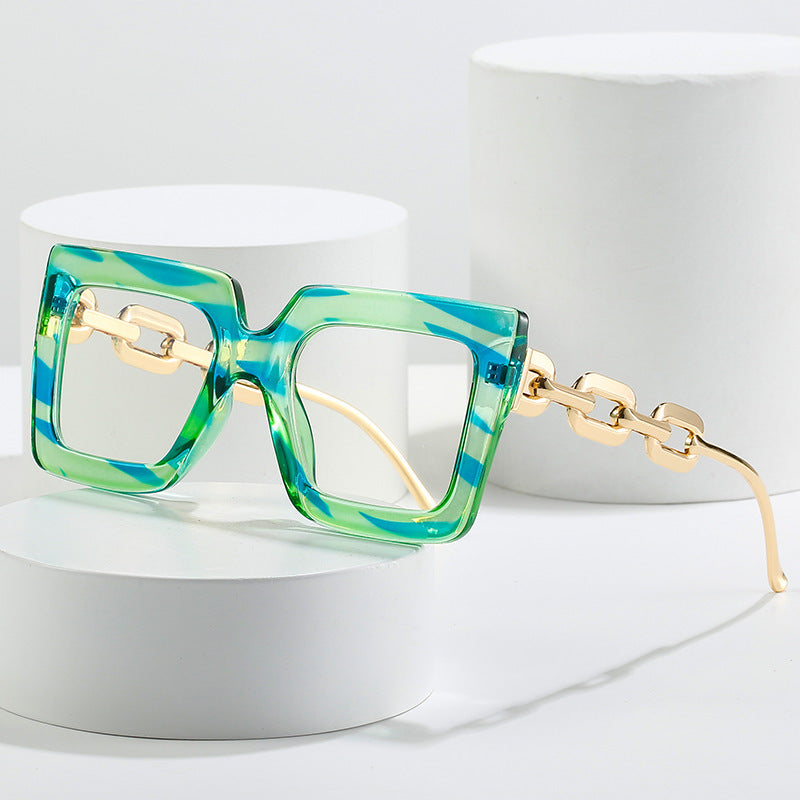 🔥Lastday 70% OFF-Women’s Oversized Square Chain Reading Glasses(1set-6pcs)