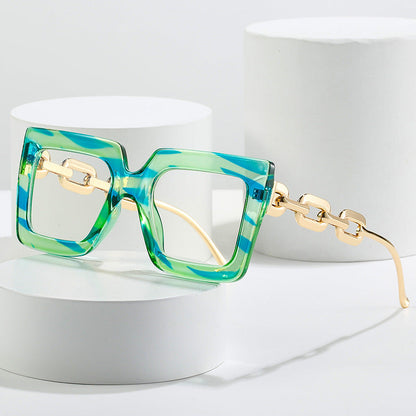 🔥Lastday 70% OFF-Women’s Oversized Square Chain Reading Glasses(1set-6pcs)