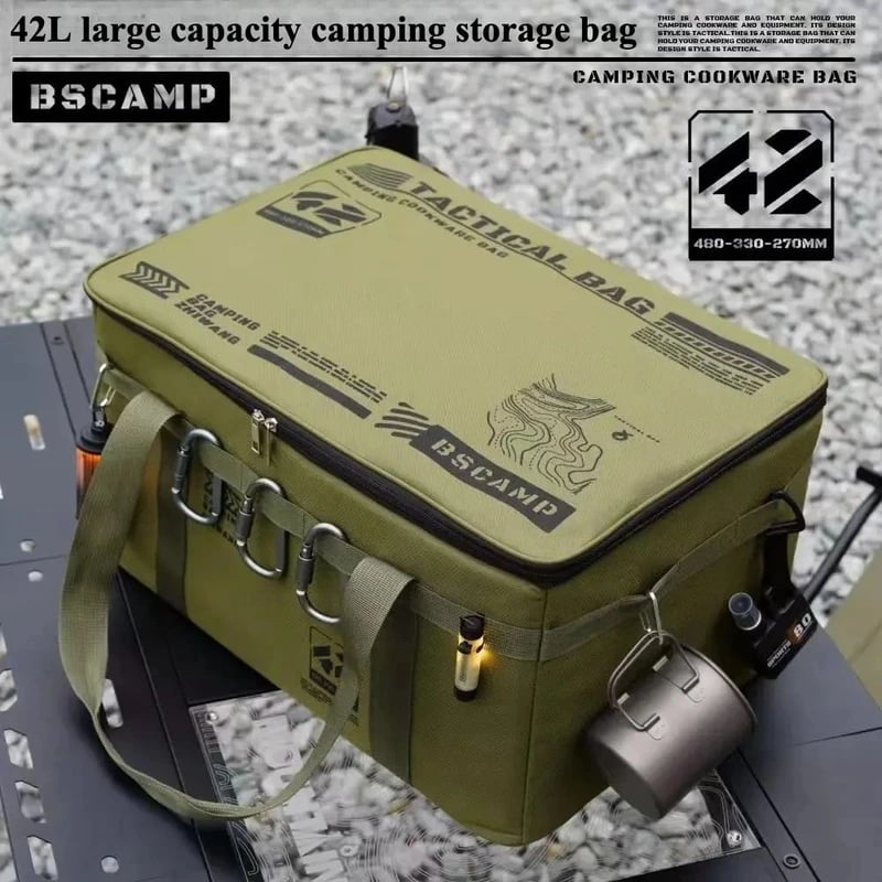 🔥Large Capacity Outdoor Folding Storage Bag Waterproof Portable Camping & Picnic Organizer
