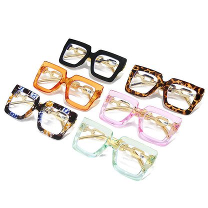 🔥Lastday 70% OFF-Women’s Oversized Square Chain Reading Glasses(1set-6pcs)