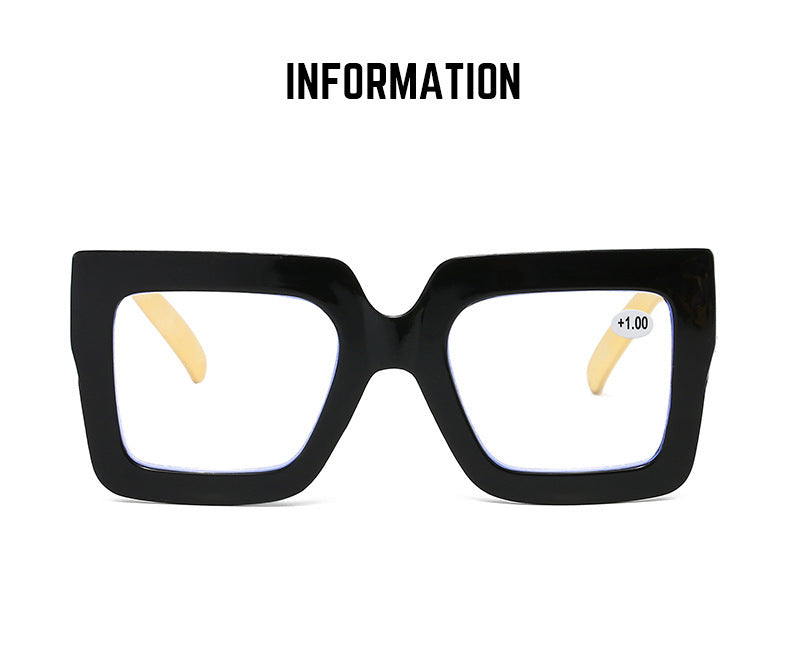🔥Lastday 70% OFF-Women’s Oversized Square Chain Reading Glasses(1set-6pcs)