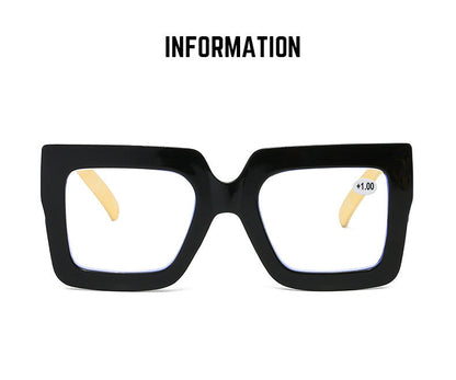 🔥Lastday 70% OFF-Women’s Oversized Square Chain Reading Glasses(1set-6pcs)