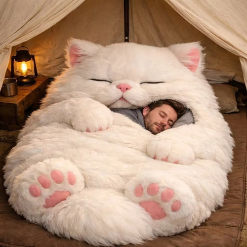 🔥Hot Sale 49% off🌟🐱 Fluffy cat sleeping bagy💤