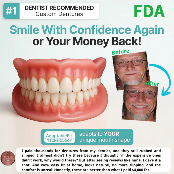 🌎Ends Today: 70% OFF! ⏰LUMIVO® Medical Full Denture with Strong Suctiond🦷Obtain American Dental Association (ADA) Certification