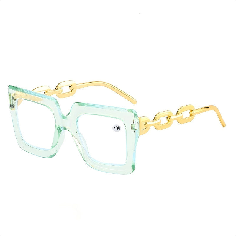 🔥Lastday 70% OFF-Women’s Oversized Square Chain Reading Glasses(1set-6pcs)